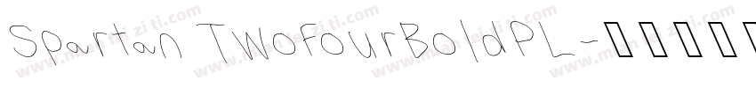 Spartan TwoFourBoldPL字体转换